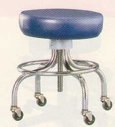 Mobile Stool with Foot Ring