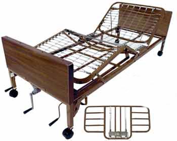 Multi-Height Manual Bed With Half Rails