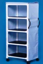 Multi-Purpose Cart w/ 4-Shelves, PVC