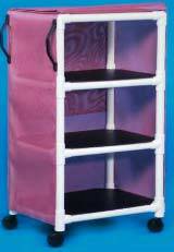 Multi-Purpose PVC Linen Cart 3 Shelves