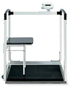 Seca Multifunctional Scale w/ Handrail & Fold Up Seat