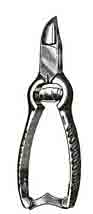 Nail Nippers Barrel Spring Chrome 4-12 in