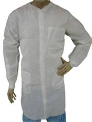 White Plain Front Lab Coats