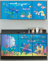 Ocean Commotion Themed Pediatric Cabinet Set