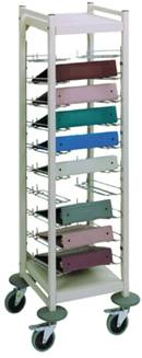 Open Horizontal Chart Rack 10 Binder Capacity