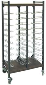 Open Horizontal Chart Rack 20 Binder Capacity