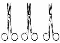 Mid-Surgical Grade Straight Sharp Operating Scisso