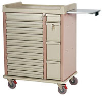 All-Aluminum Medication Box Cart