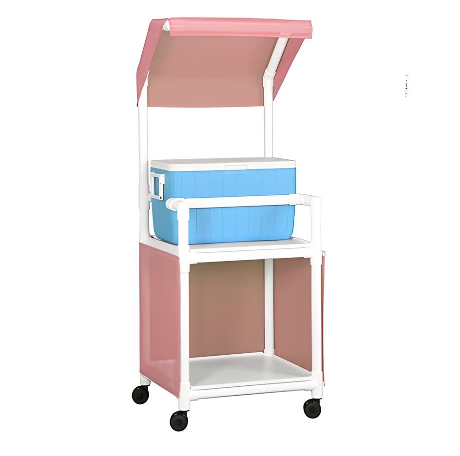 Canopy Ice Cart 2 Shelves  48 Quart Cooler
