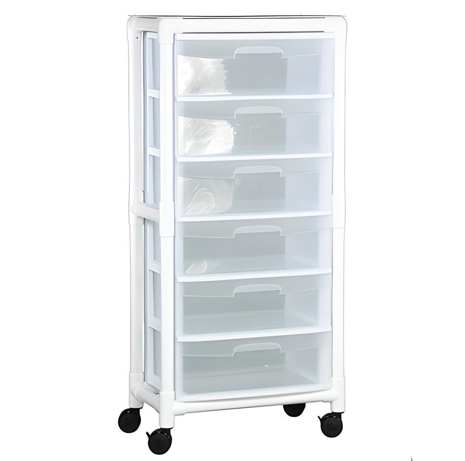 Multi-Purpose Distribution Cart w/ 6 Drawers