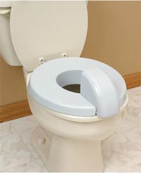 Padded Toilet Seat with Splash Guard