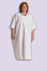 Oversized Deluxe Cut Patient Gown w/ Tieside Closure