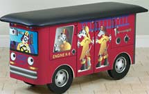 Pediatric Dalmatian Fire Truck Treatment Table