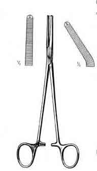 Phaneuf Uterine Artery Forceps, Angular, 8-1/2in