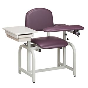 Fully Padded Blood Drawing Chair Flip Arm  Drawer