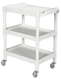 Plastic Utility Cart w/ 3 Shelves