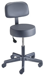 Pneumatic Exam Stool Back and ABS Base