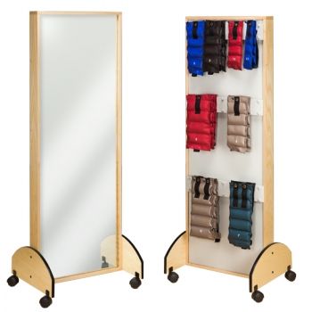 Mobile Mirror  Weight Rack