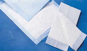 Protection Plus Fluff Filled Standard Weight Underpads 30 in. x 30 in.