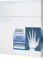 Intex AGFA Blue X-Ray Film 10in x 12in