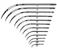 Regular Surgeons Needles 12 Curved Cutting Edge 1