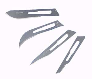 Removable Carbon Steel Blades For Disposable Scalpels No. 10