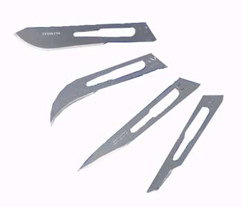 Removable Stainless Steel Blades For Disposable Scalpels No. 10