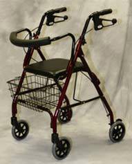 Rollator Walker Curved Back