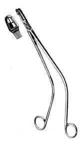 Schubert Uterine Biopsy Forceps, 8-1/2in, Curved