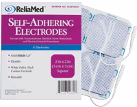 Self-Adhering Electrodes w/ Multi-Stick Gel - 2in x 2in, Square