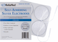 Self Adhesive Silver Electrodes - 1.25in, Round