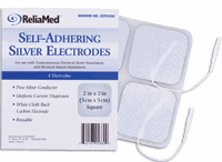 Self Adhesive Silver Electrodes - 2in 2in Square