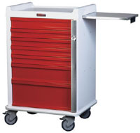 Seven Drawer MRI-Safe Emergency Cart