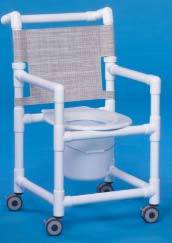 Shower Chair Commode 38in High, PVC