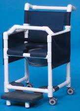 Shower Chair Commode w/ Privacy Skirt