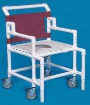 Shower Chair Commode w/ Flat Seat