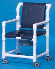 Deluxe Shower Chair Commode Open Front Seat