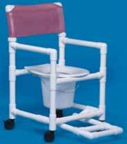 Shower Commode w/ Footrest