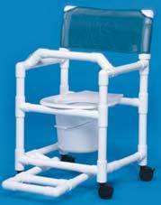 Shower Commode w/ Footrest