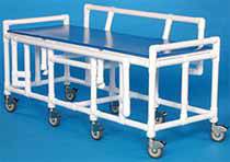 36in H Bariatric Mobile Shower Bed, PVC