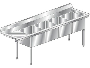 Sink w/  Left Drainboard