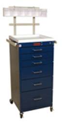 6 Drawer Mini Anesthesia Cart Specialty Package