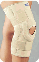 Stabilizing Knee Brace with Composite Hinges