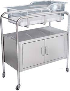 Stainless Steel Bassinet w/ 2 Doors