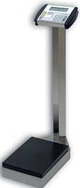 Stainless Steel Digital Physician Scale In Lbs & Kgs w/ Height Rod