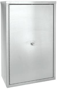 Stainless Steel Double Door Narcotic Cabinet, 15in H x 11in W