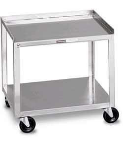 Stainless Steel Mobile Cart 2 Shelves