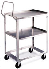 Standard Duty 3 Shelf Egronomic Cart