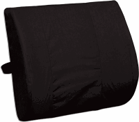 Standard Lumbar Cushion with Strap - Black