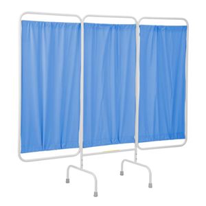 Stationary Antimicrobial 3 Panel Privacy Curtain